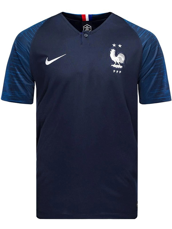 France maillot rétro domicile uniforme de football vintage pour hommes premier kit de football de sport haut chemise coupe du monde 2018